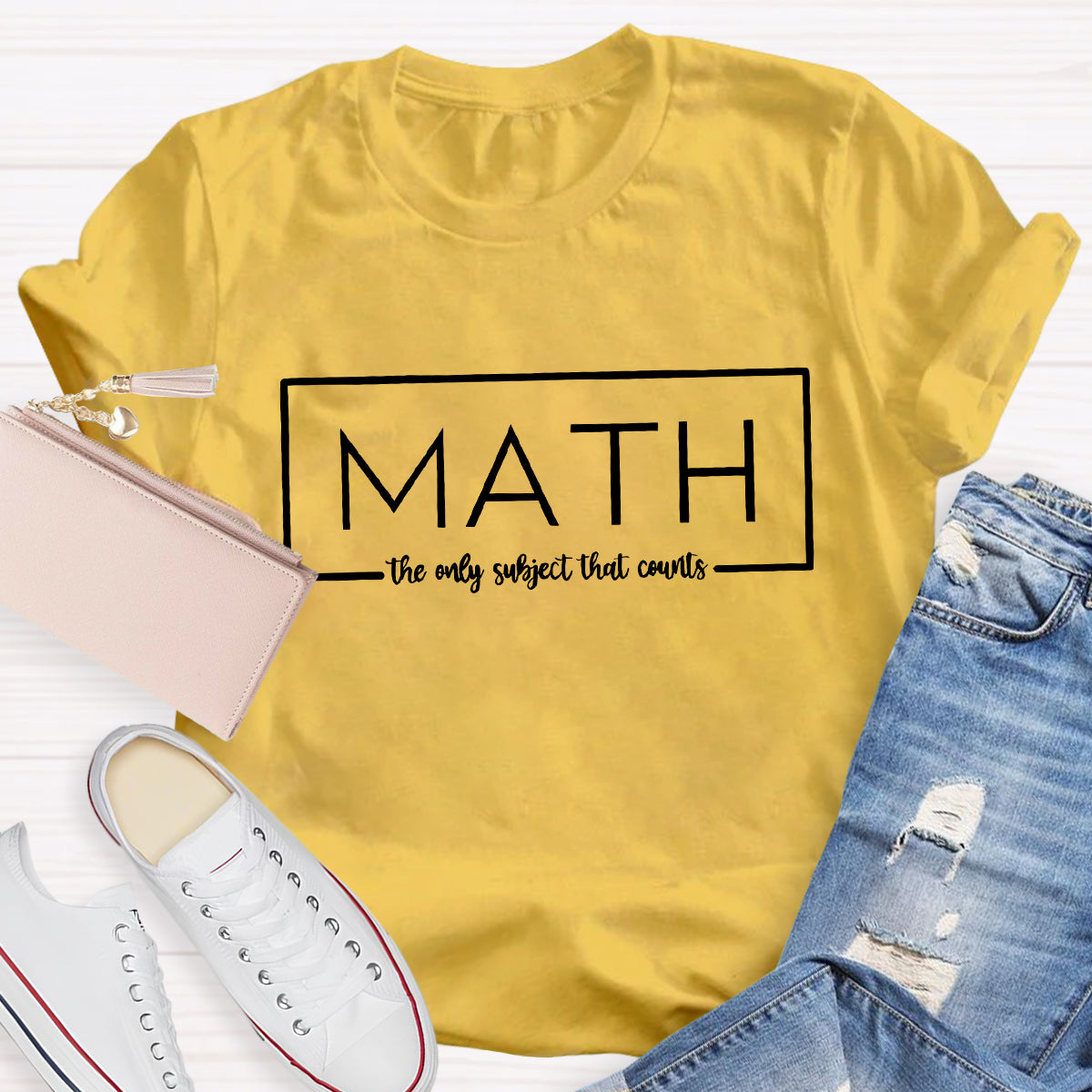 Math The Only Subject That Counts Teacher T-Shirt