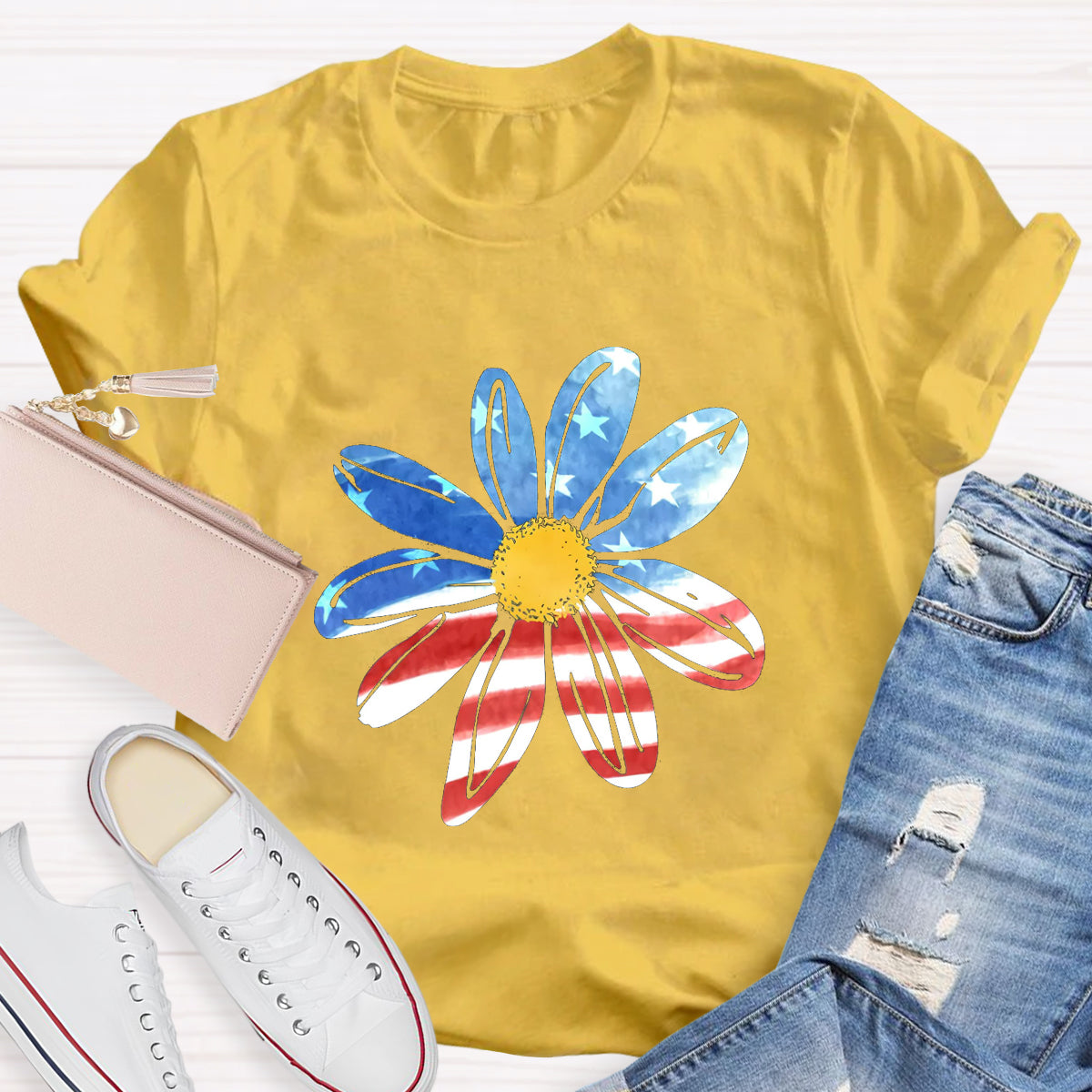 Patriotic Sunflower T-Shirt