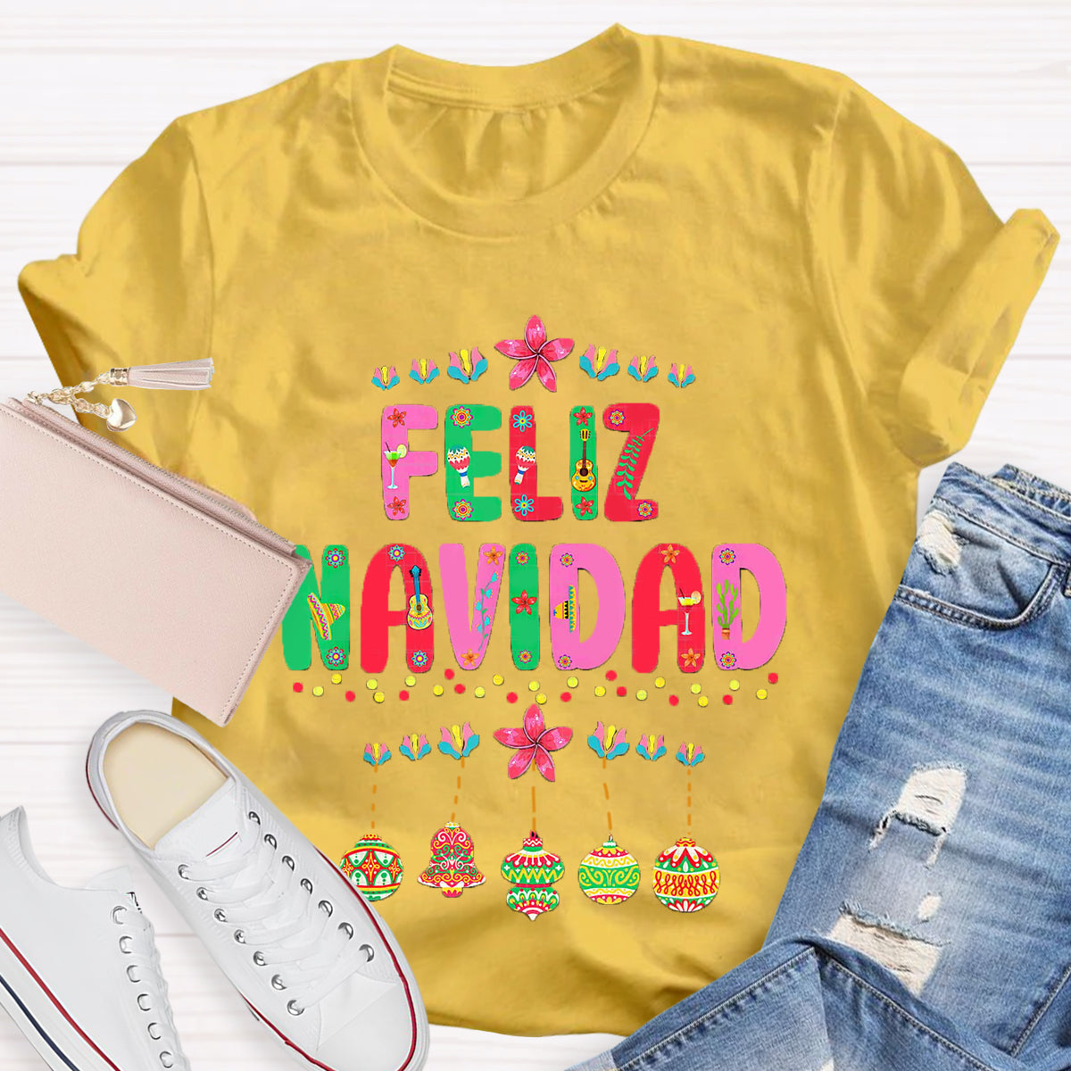 Feliz Navidad Spanish Teacher T-Shirt