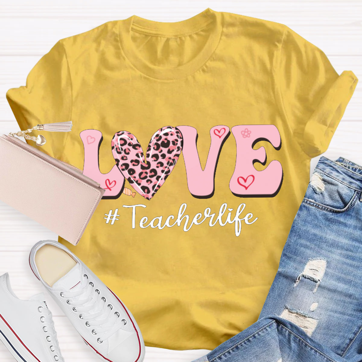 Love Valentine's Day Teacher T-Shirt