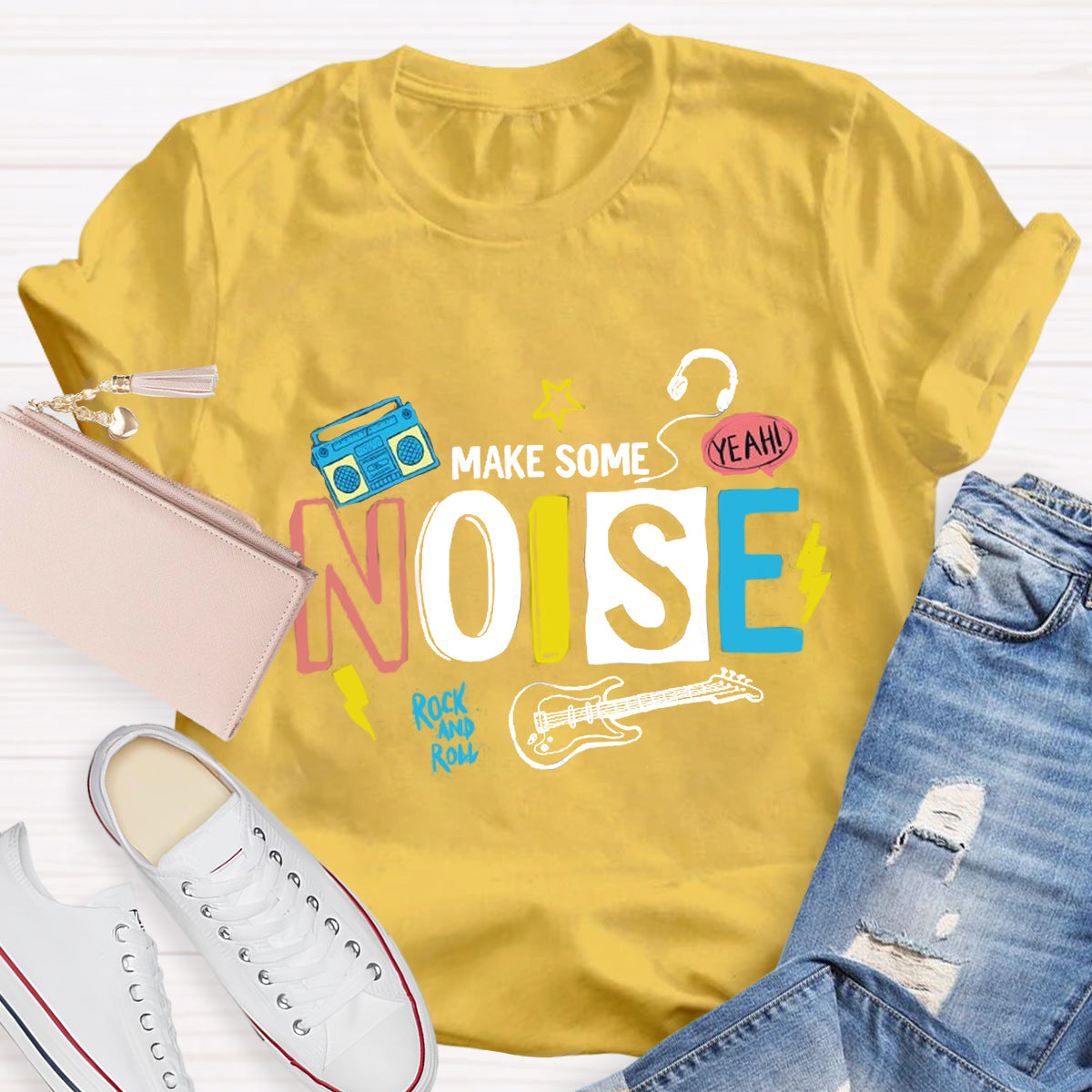 Make Some Noise Music Teacher T-Shirt