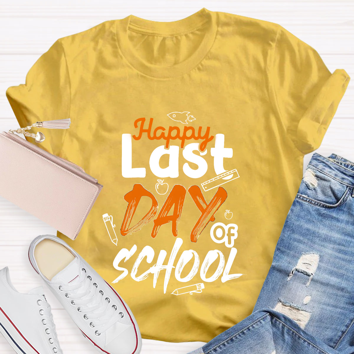 Happy Last Day Of School Ruler T-Shirt