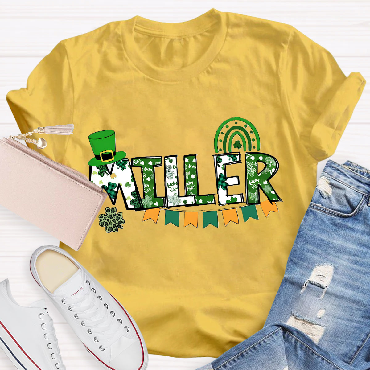 Personalized Name Saint Patricks Day Teacher T-Shirt