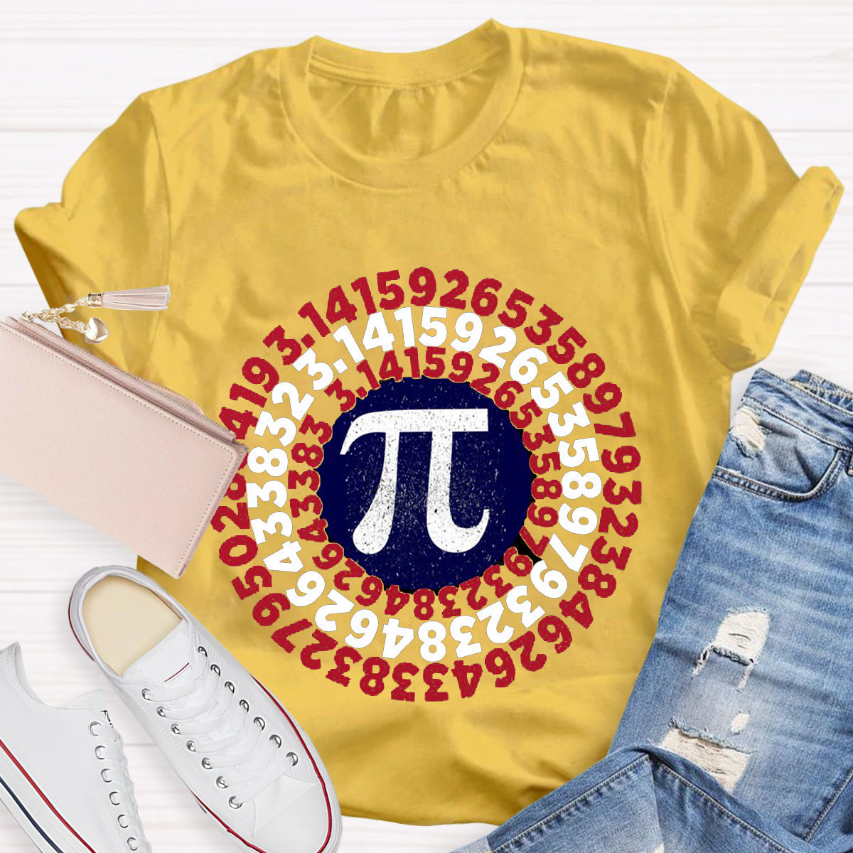 Pi Day Captain Shield T-Shirt