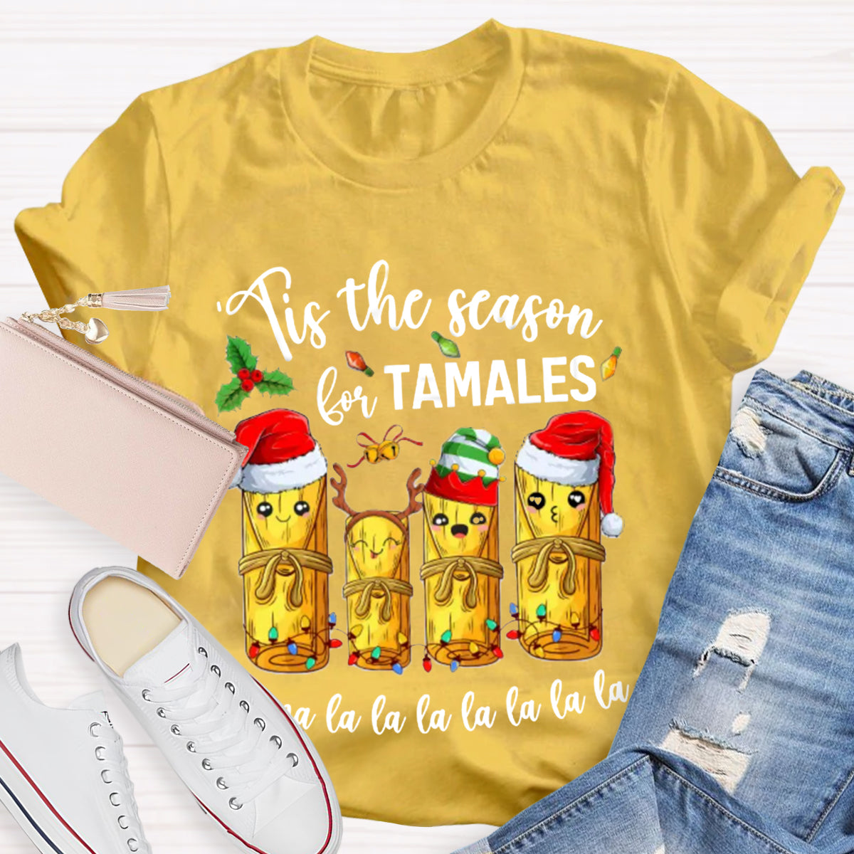 Tis The Season For Tamales Spanish Teacher T-Shirt