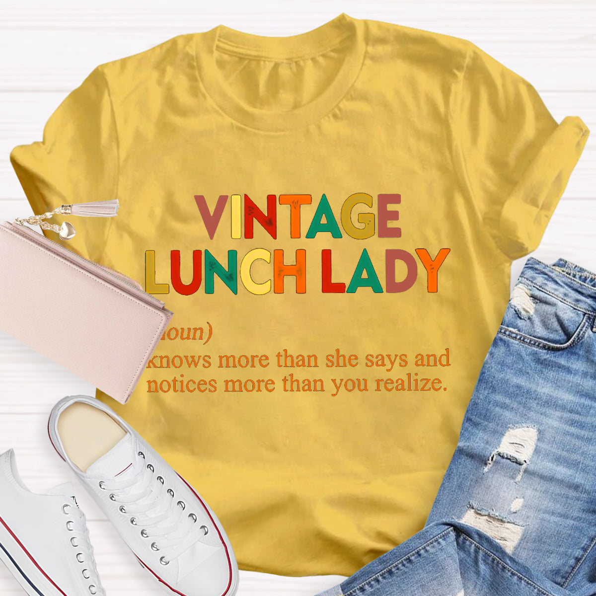 Vintage Lunch Lady Teacher T-Shirt