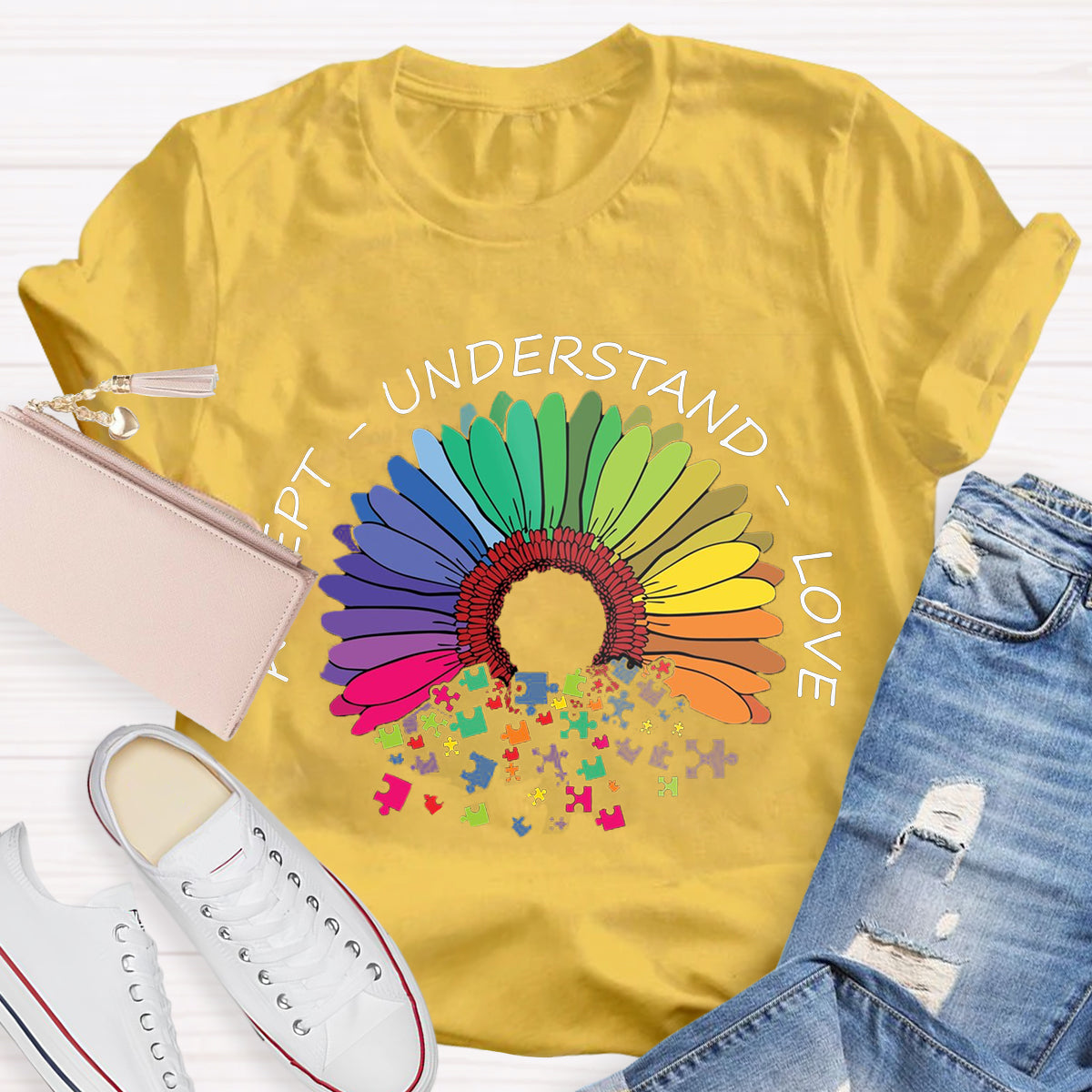 Accept Understand Love Daisy T-Shirt