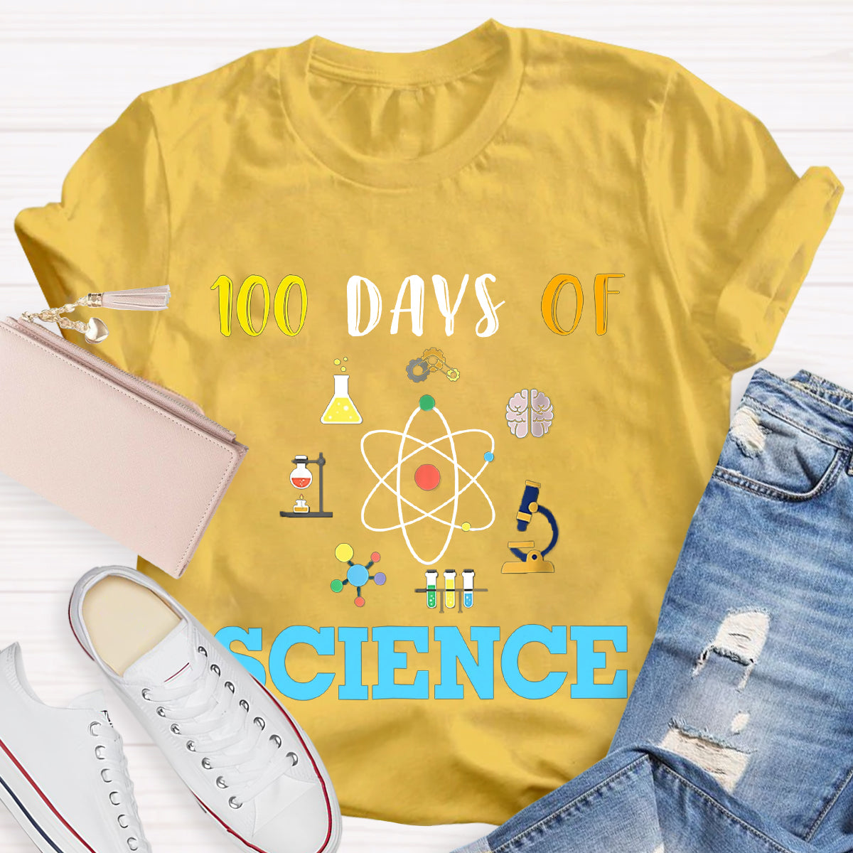 100 Days Of Science Teacher T-Shirt