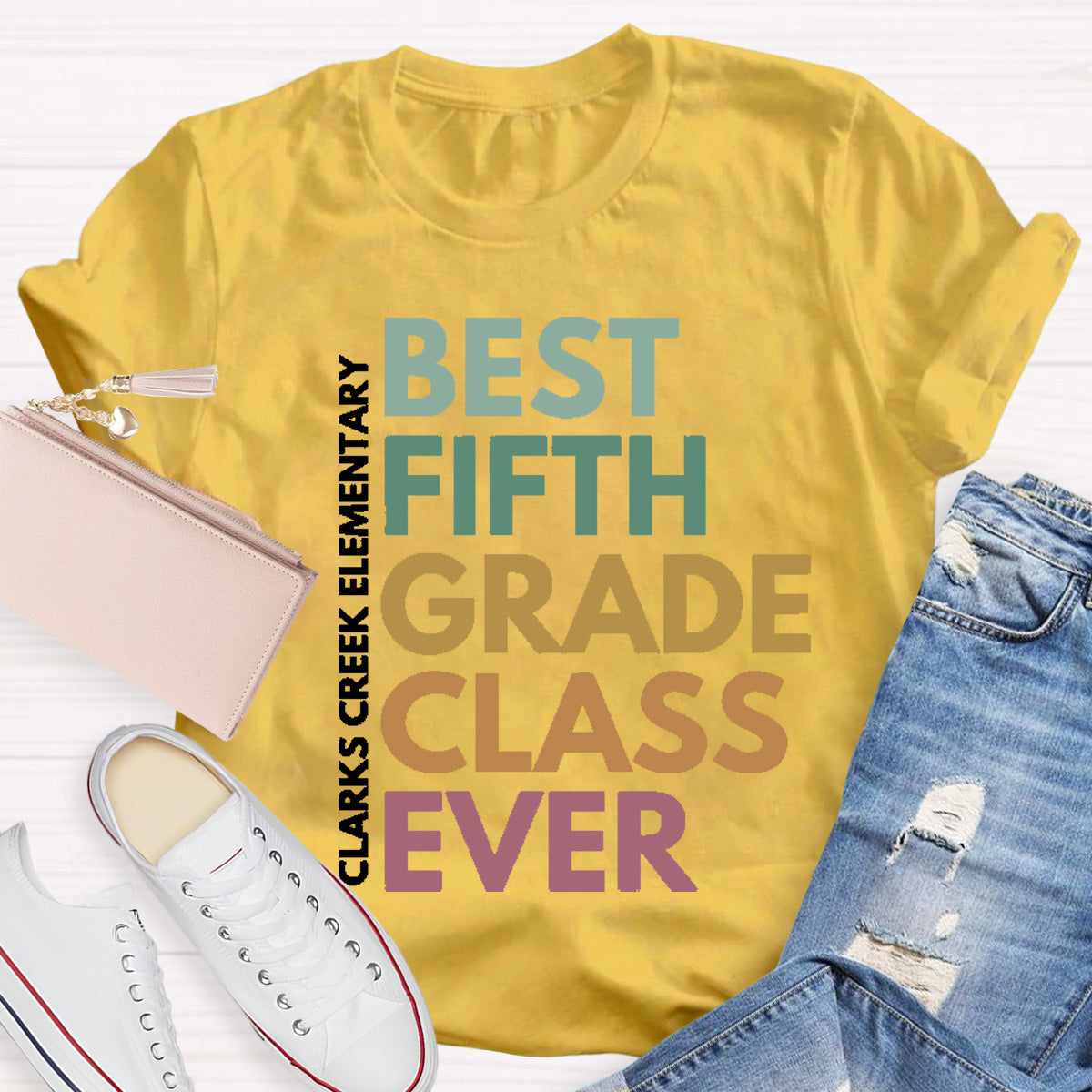 Personalized Grade And School Name  Best ClassT-Shirt