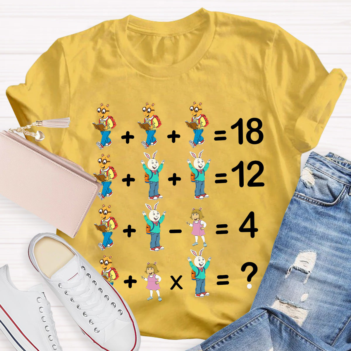 Arthur And Friends Math Teacher T-Shirt