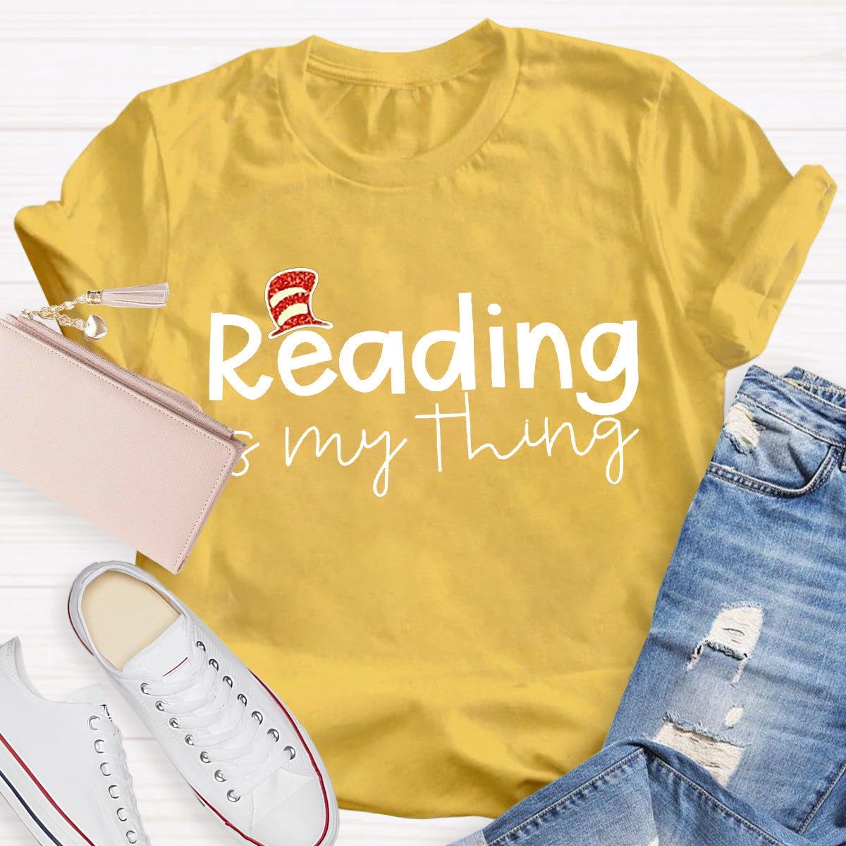 Reading Is My Thing Teacher T-Shirt