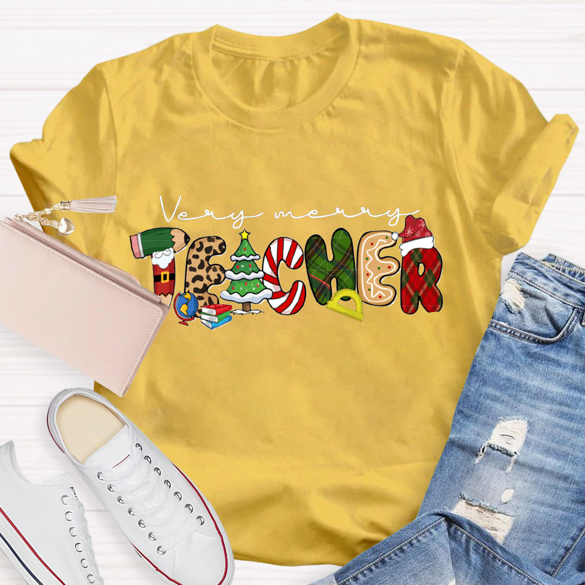 Very Merry Teacher T-Shirt