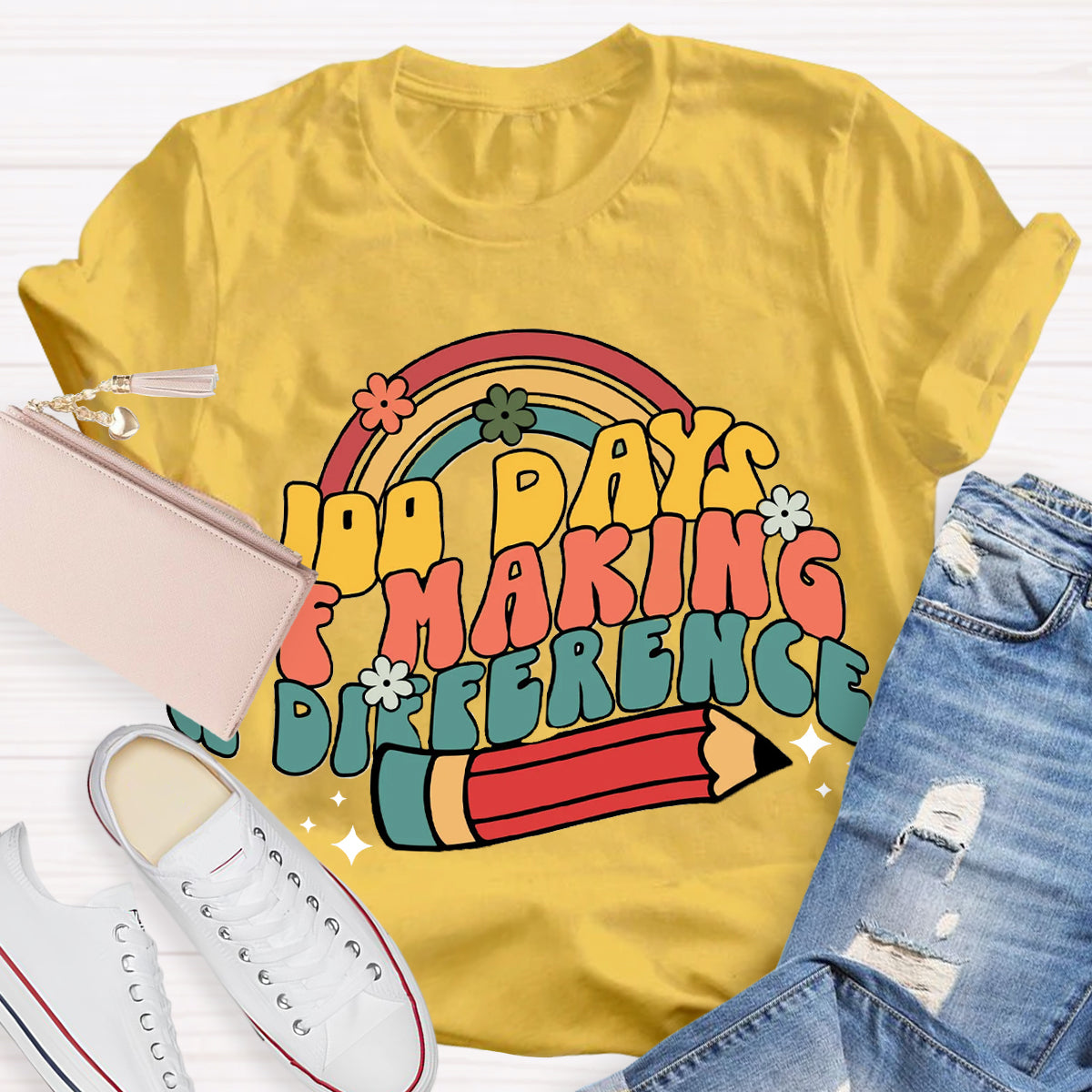 100 Days of Making a Difference T-Shirt