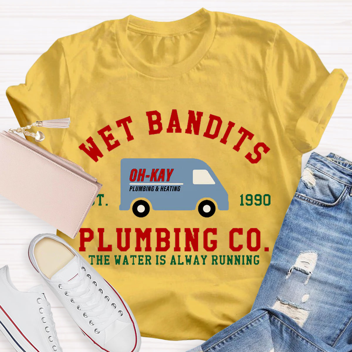 Wet Bandits Plumbing Co Teacher T-Shirt