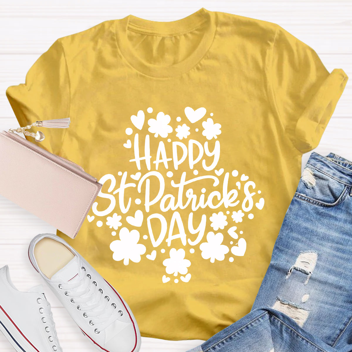 Happy St Patrick's Day Shamrock T-Shirt