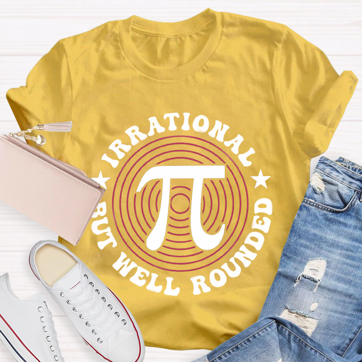 Irrational But Well Rounded Math Day T-Shirt