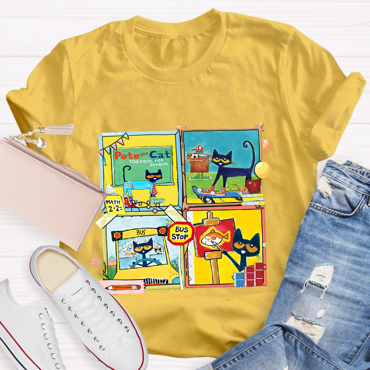 Pete The Cat School  Making Friends And Memories T-Shirt