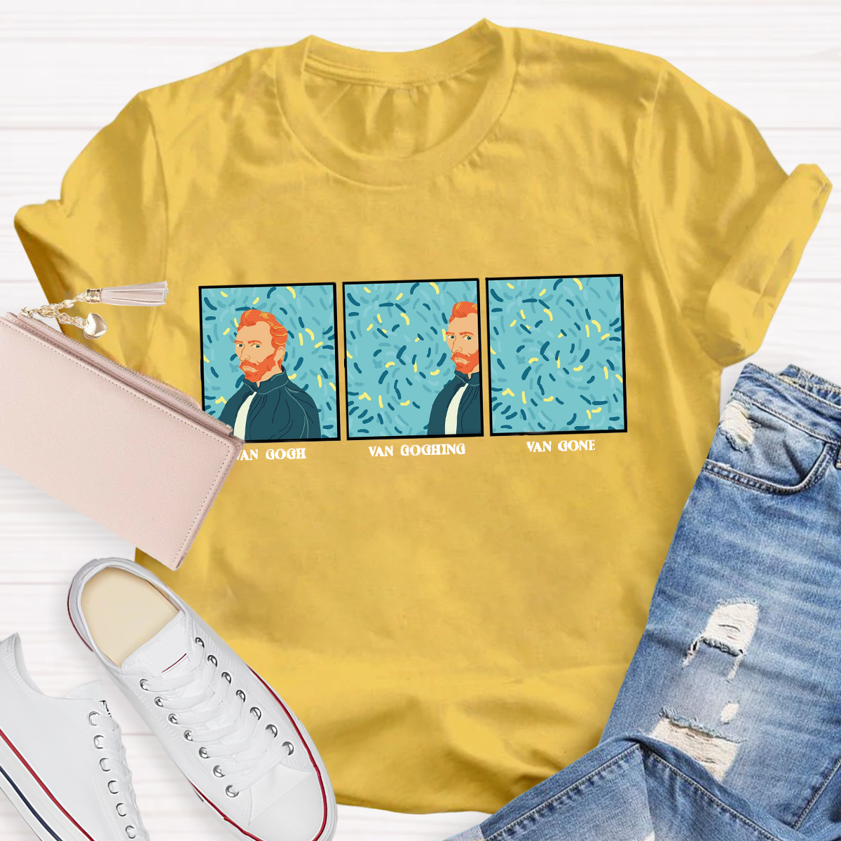 Van Gogh Van Going Van Gone Art Teacher T-Shirt