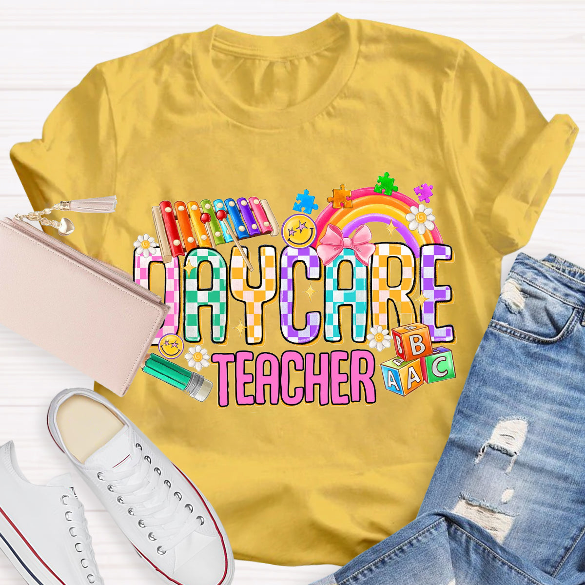 Rainbow Daycare Teacher T-Shirt