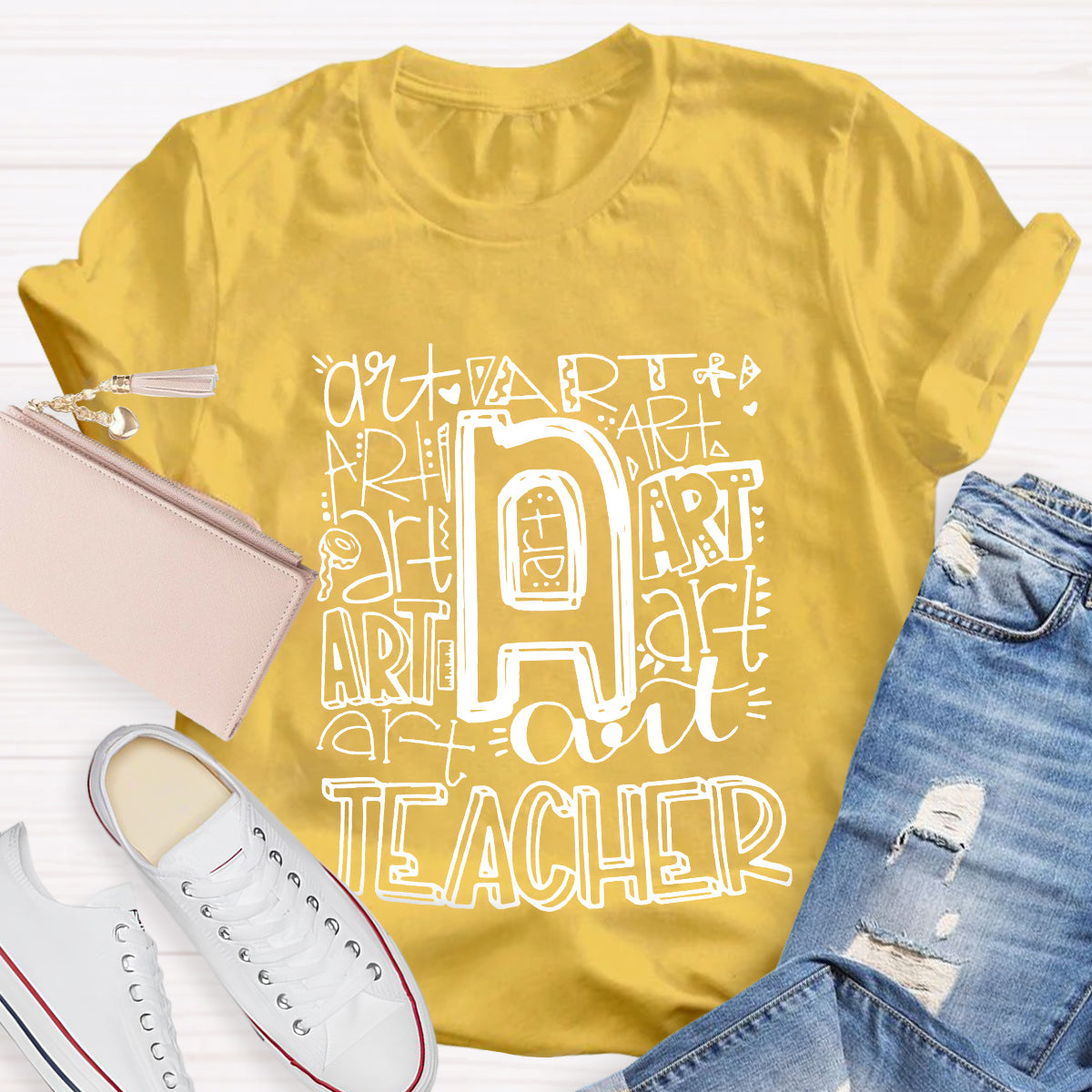 Art Teacher Typography T-Shirt