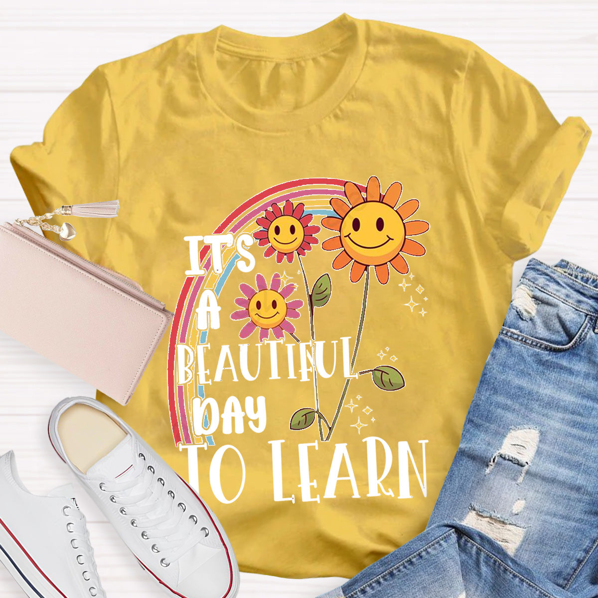 I's A Beautiful Day To Learn Teacher T-Shirt