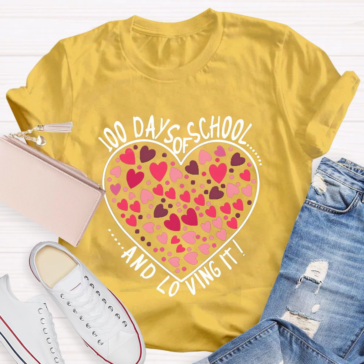 100 Days Of School And Loving It Teacher T-Shirt