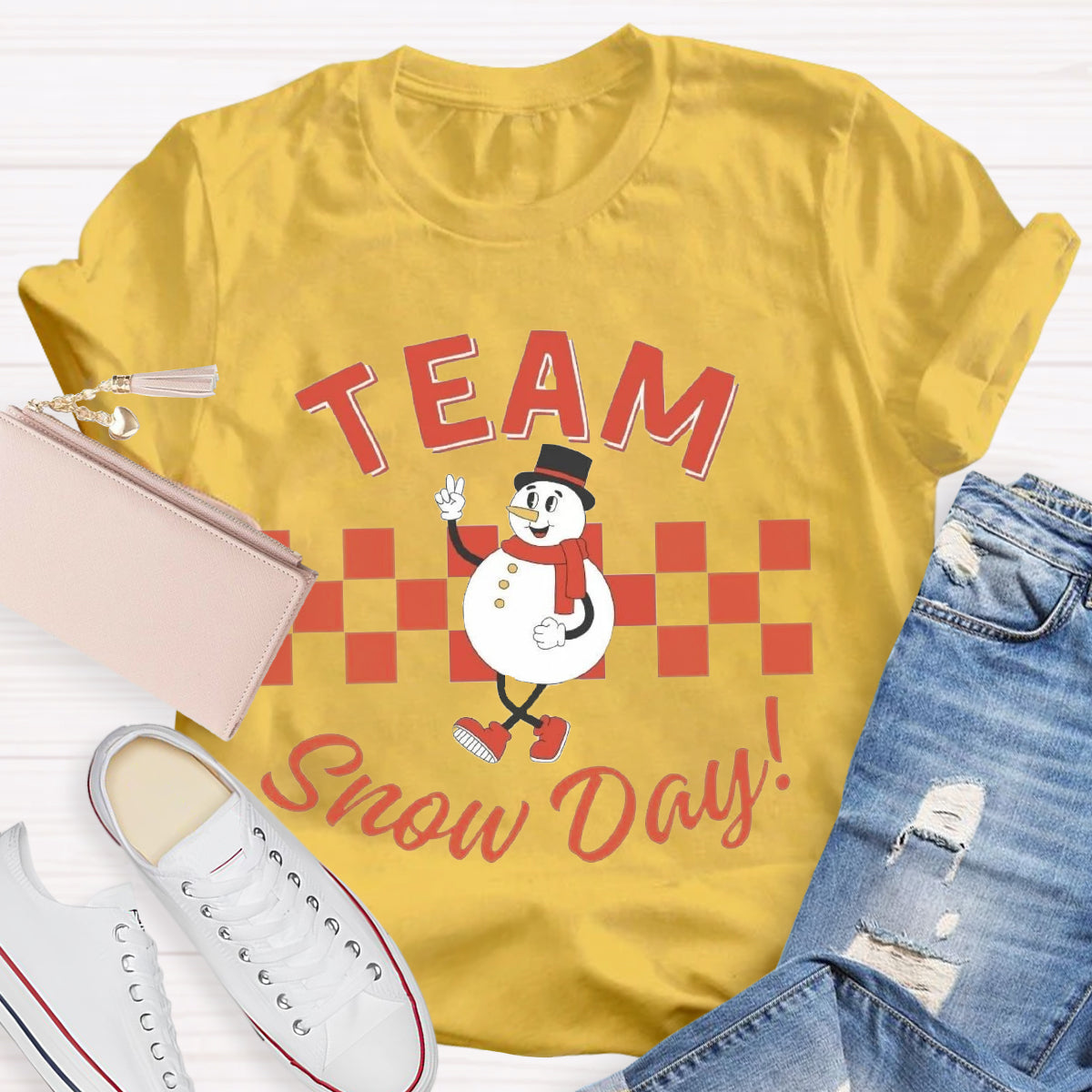 Team Of Snow Day Teacher T-Shirt