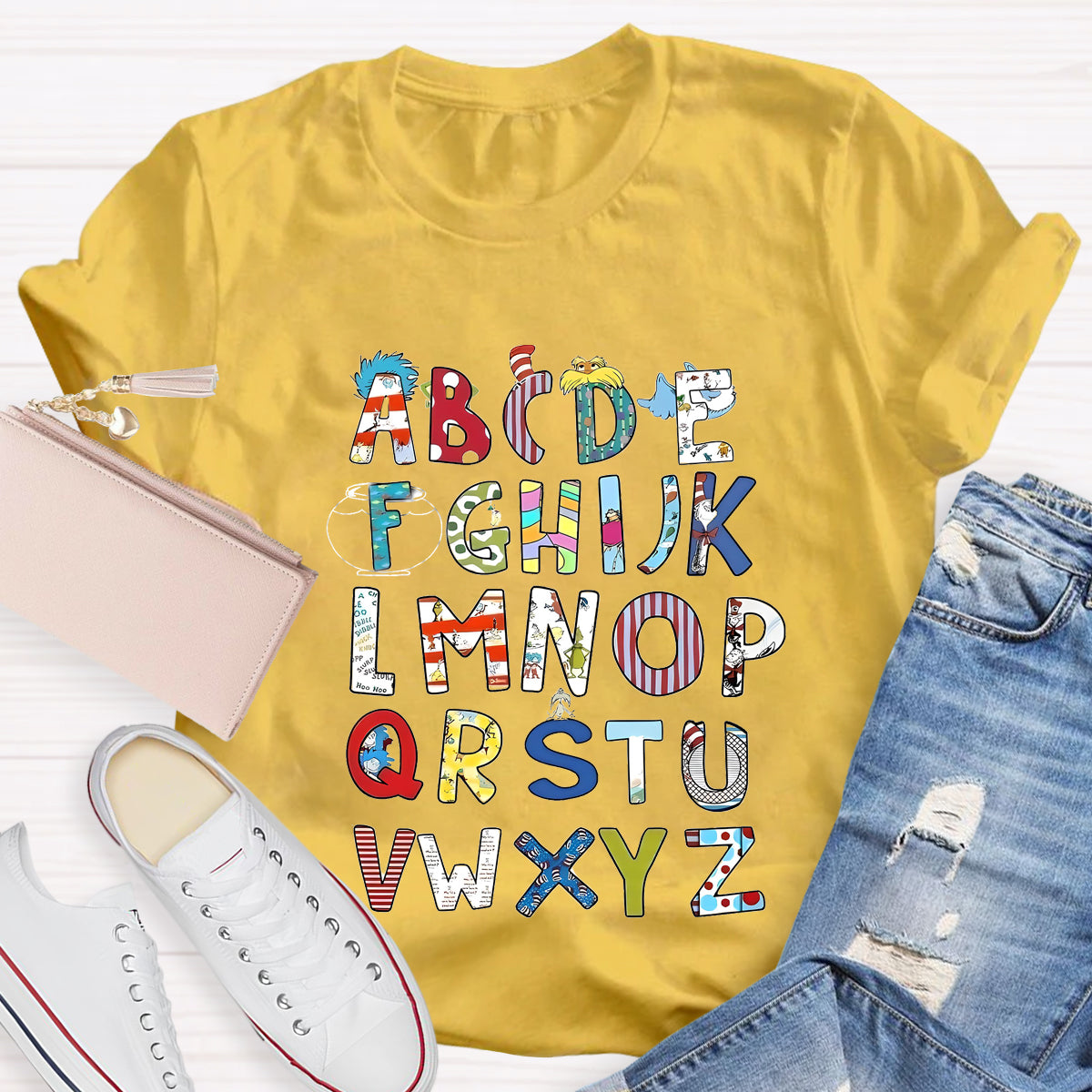 Children's Books Alphabet Teacher T-Shirt