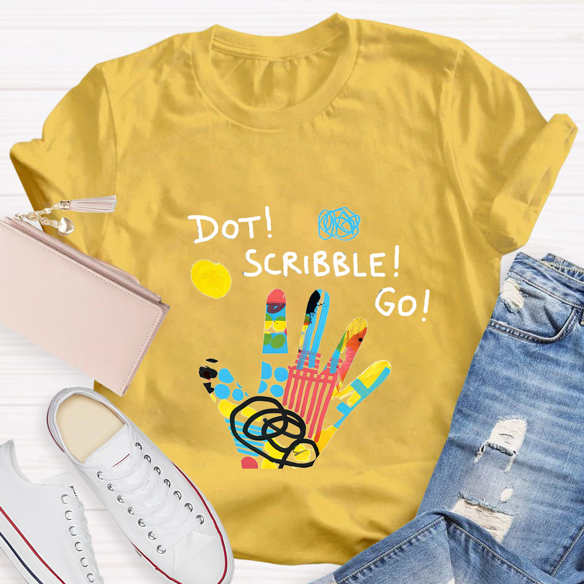 Dot Scribble Go Children's Books T-Shirt