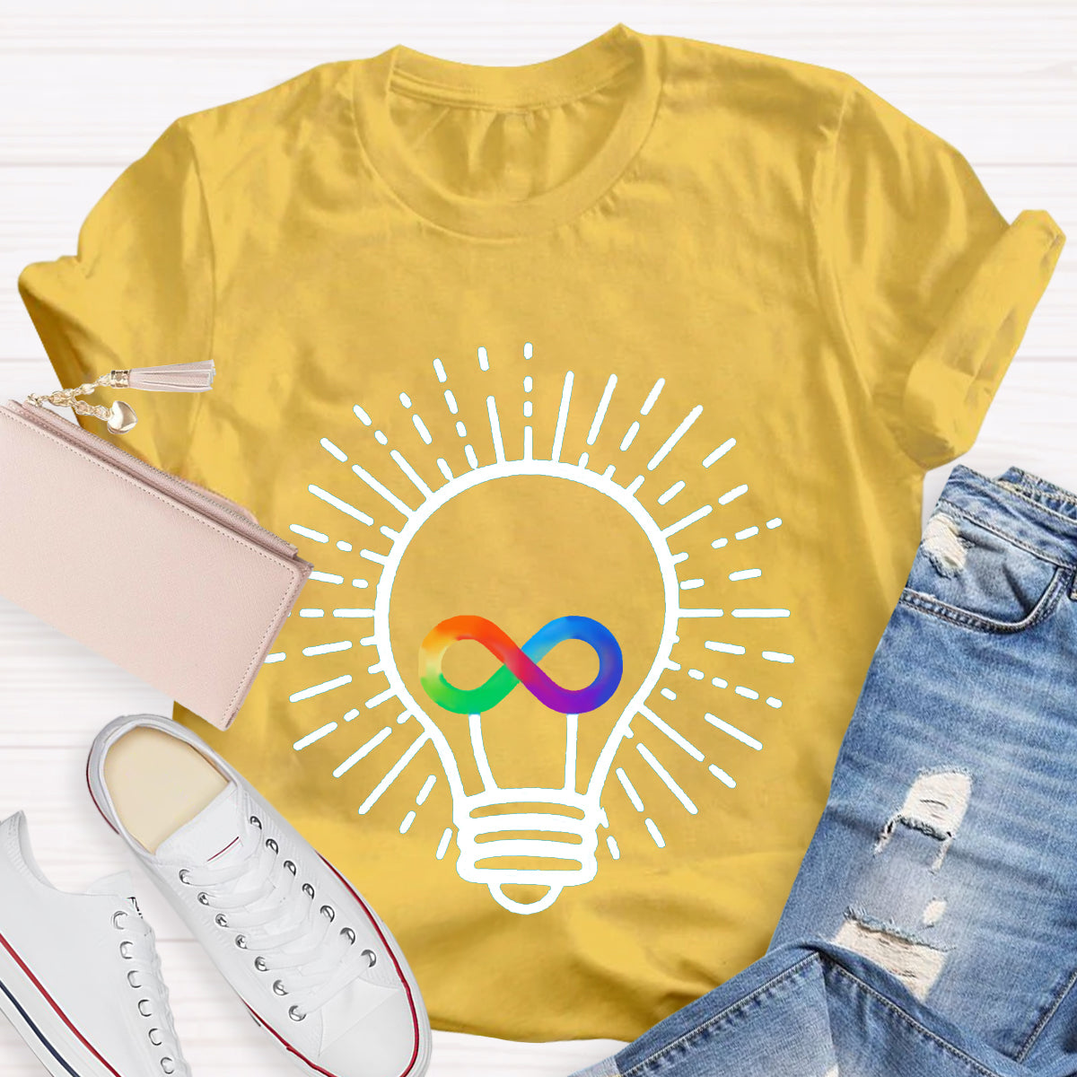 Let Your Light Shine Infinity Symbol T-Shirt