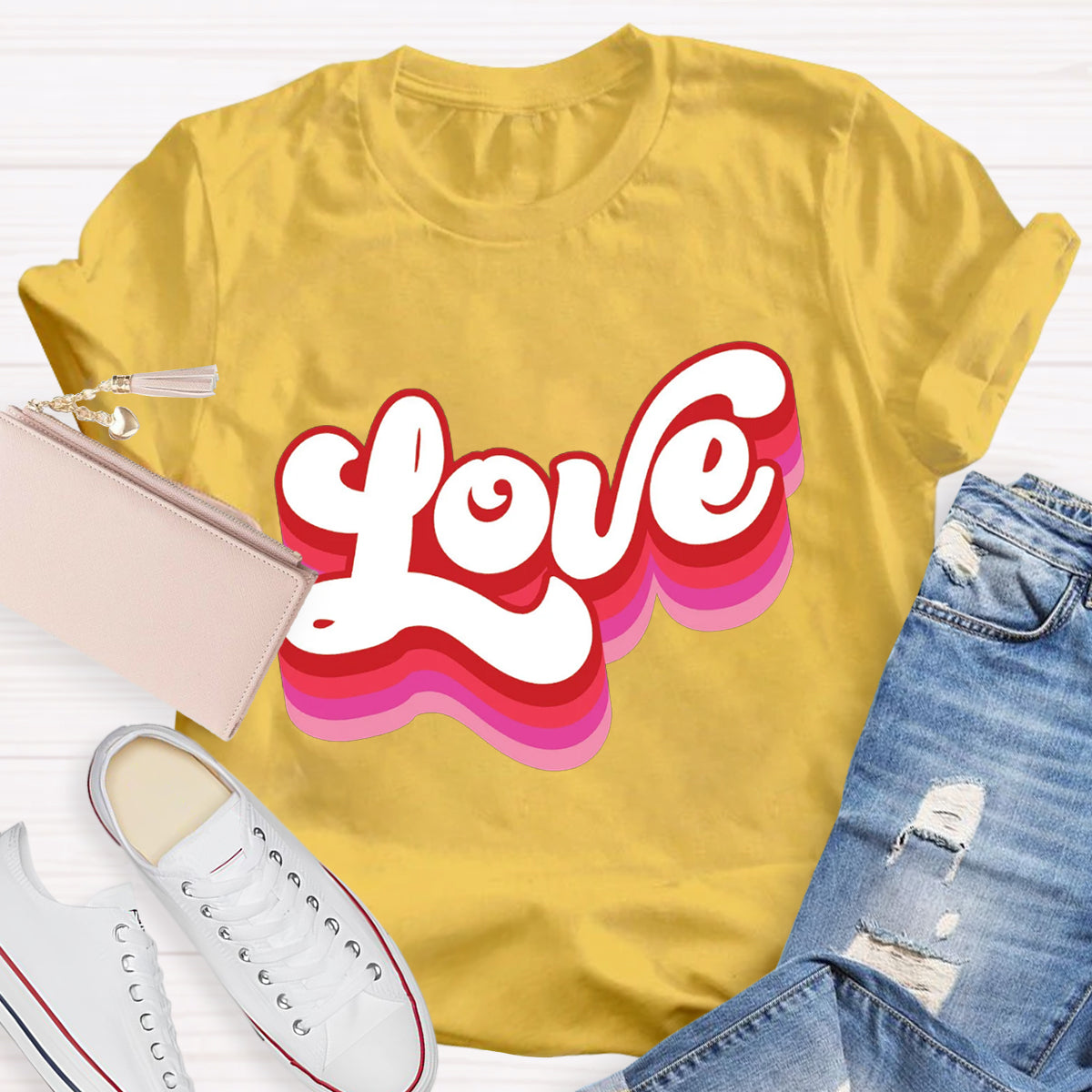 Retro Valentines Love T-Shirt