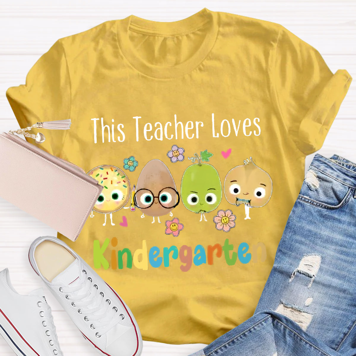 Personalized Grade This Teacher Loves T-Shirt