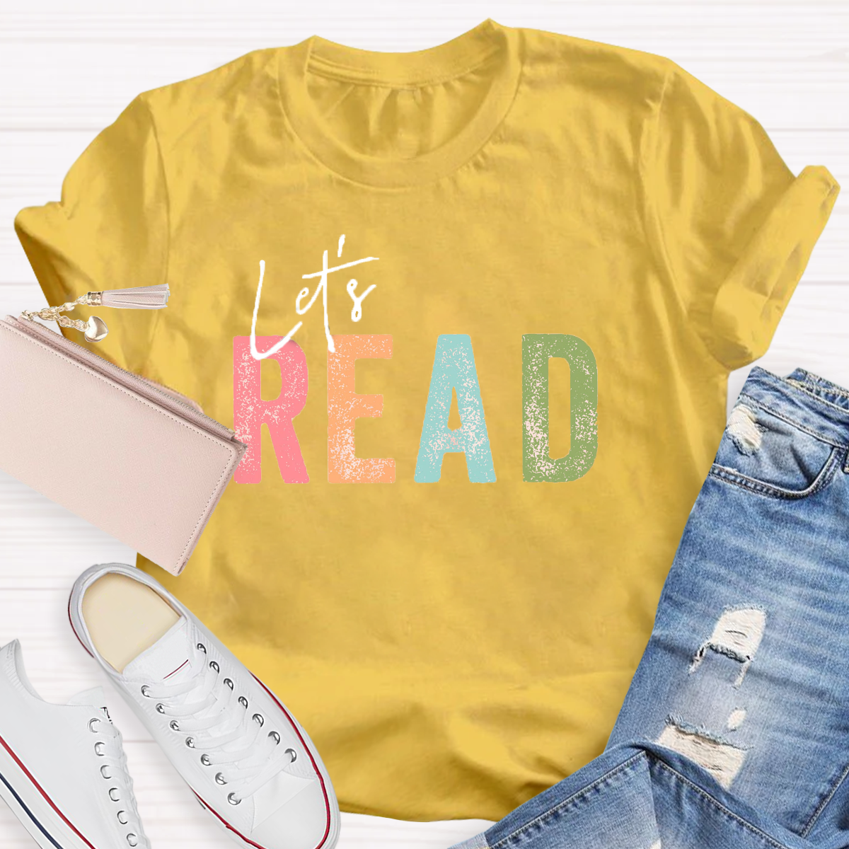 let's Read Teacher T-Shirt