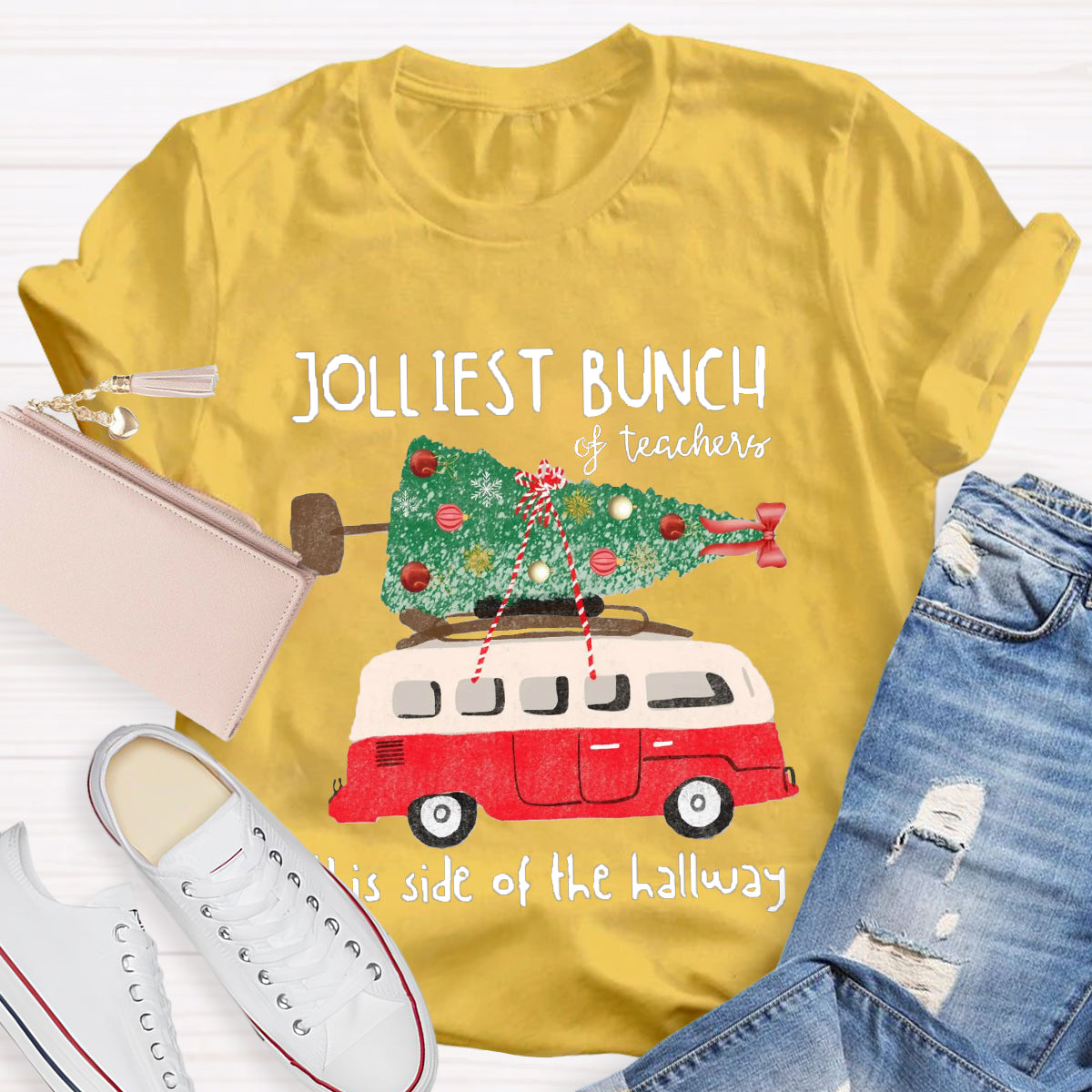 Jolliest Bunch Of Teachers This Side Of The Hallway  T-Shirt