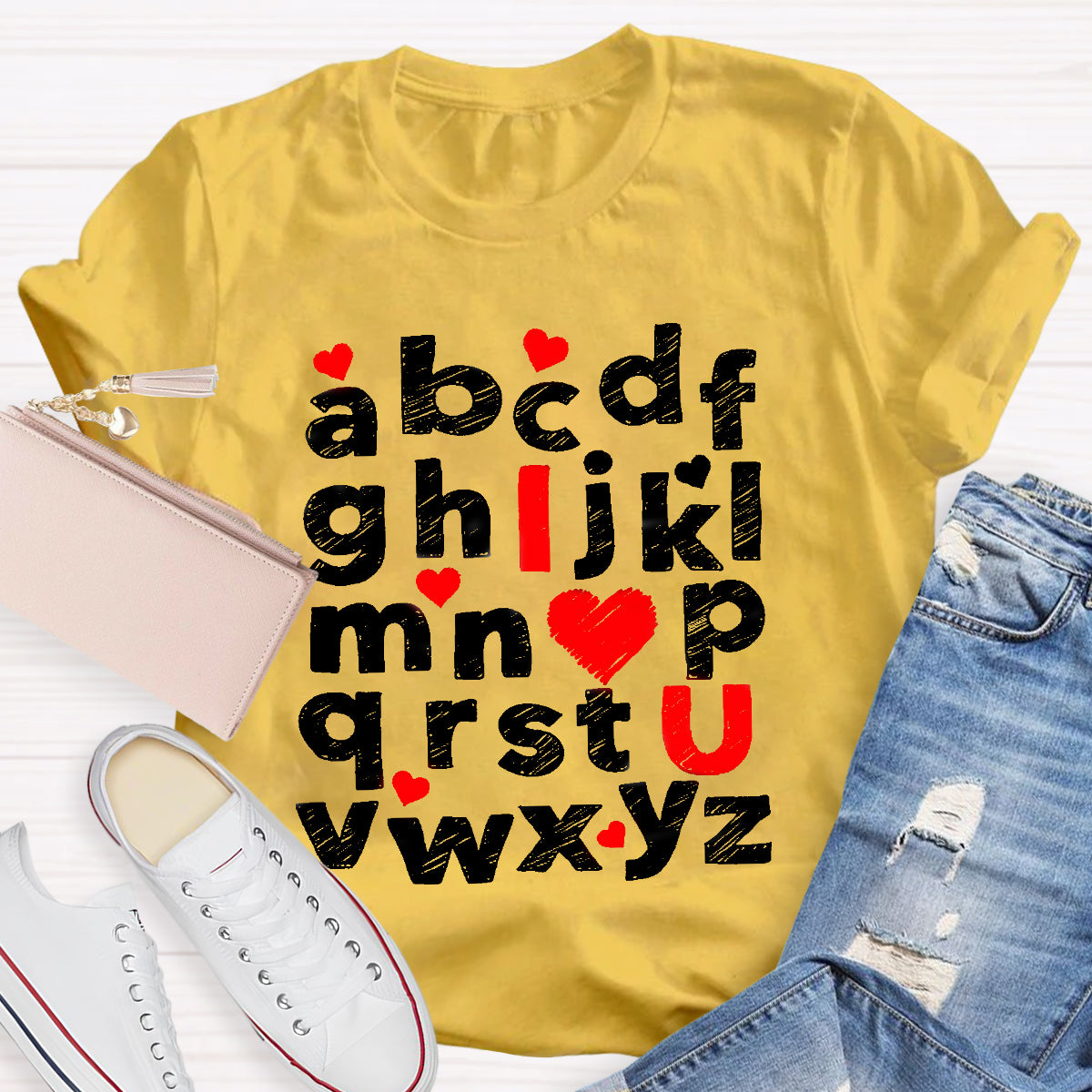 I Love You Alphabet T-Shirt