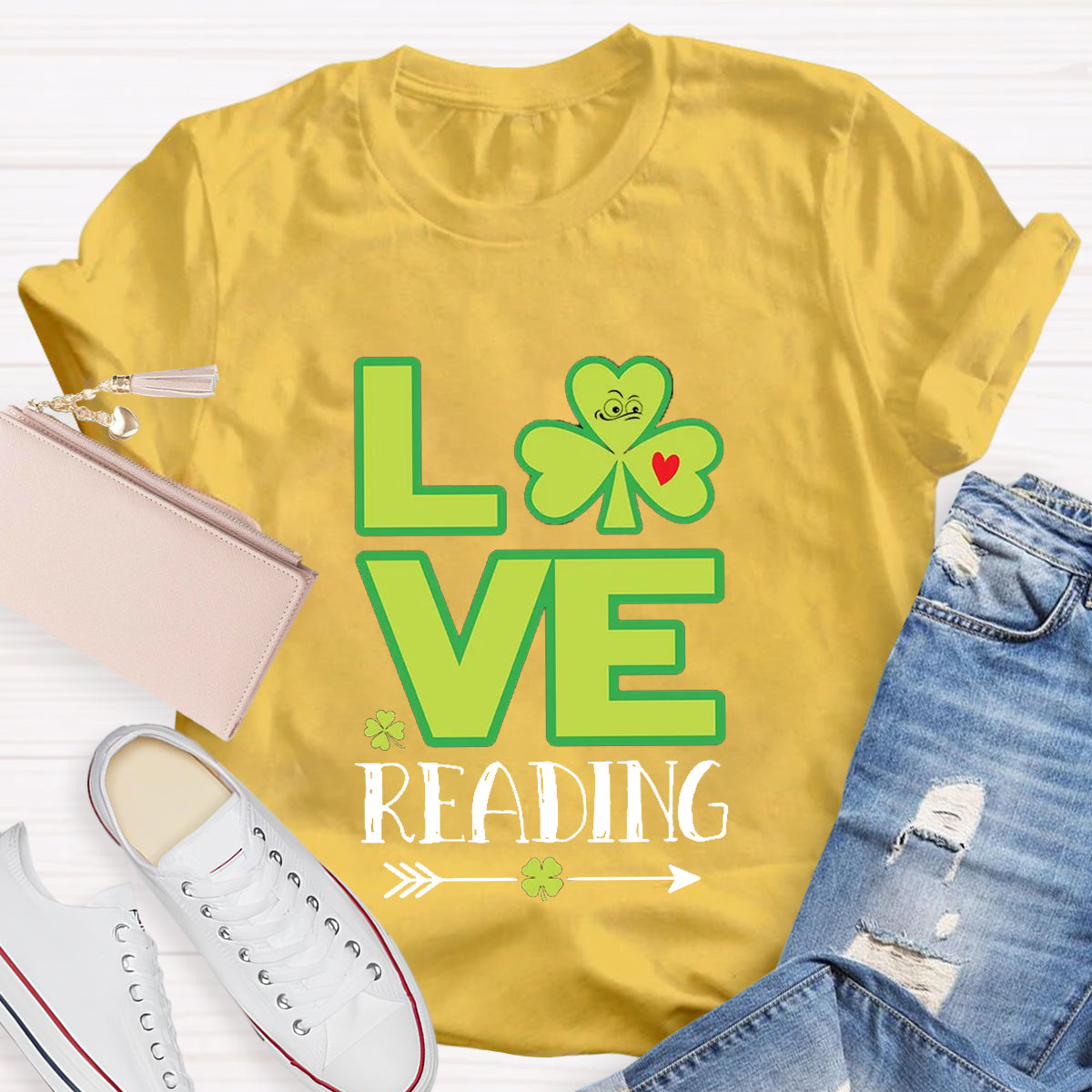 Love Reading Funny St Patricks Day T-Shirt