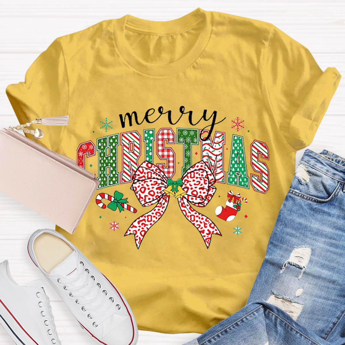 Cute Merry Christmas Teacher T-Shirt