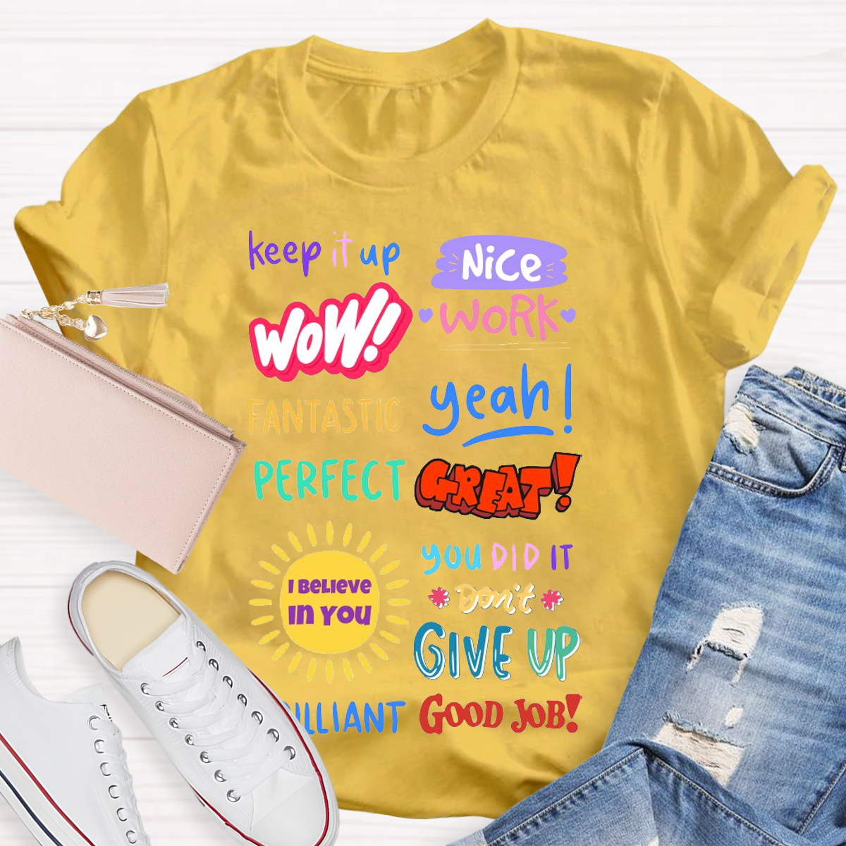 Inspirational Teacher Design Empowering Educators With Style T-shirt