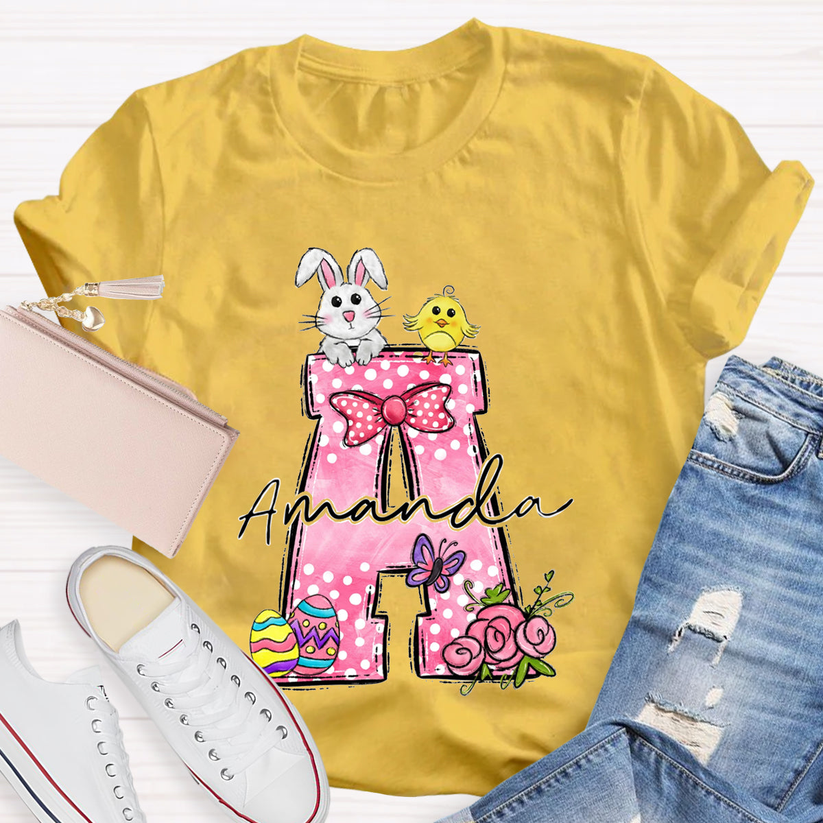 Personalized Name Pink Benny Amanda T-Shirt