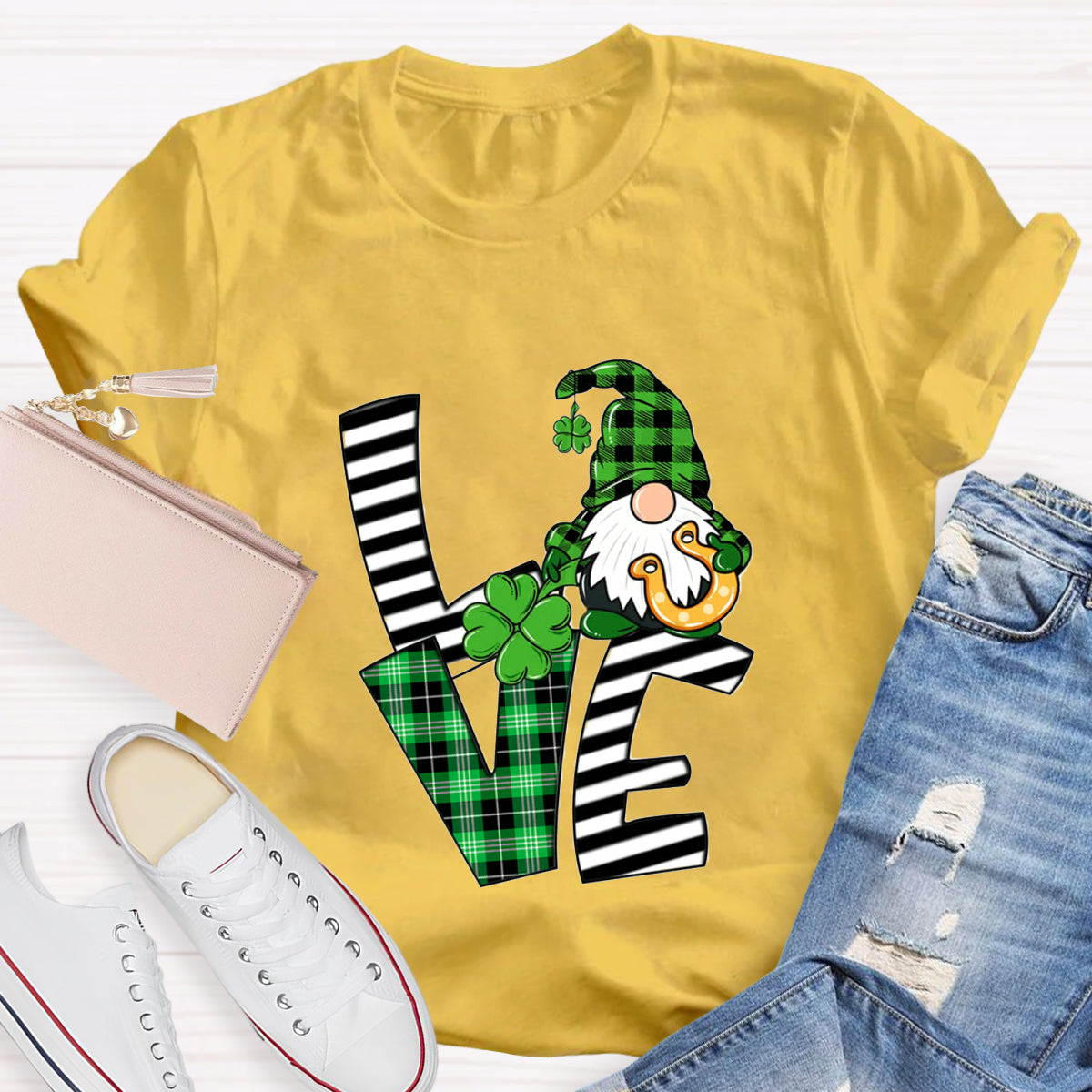 St Patrick's Day Love Gnome T-Shirt