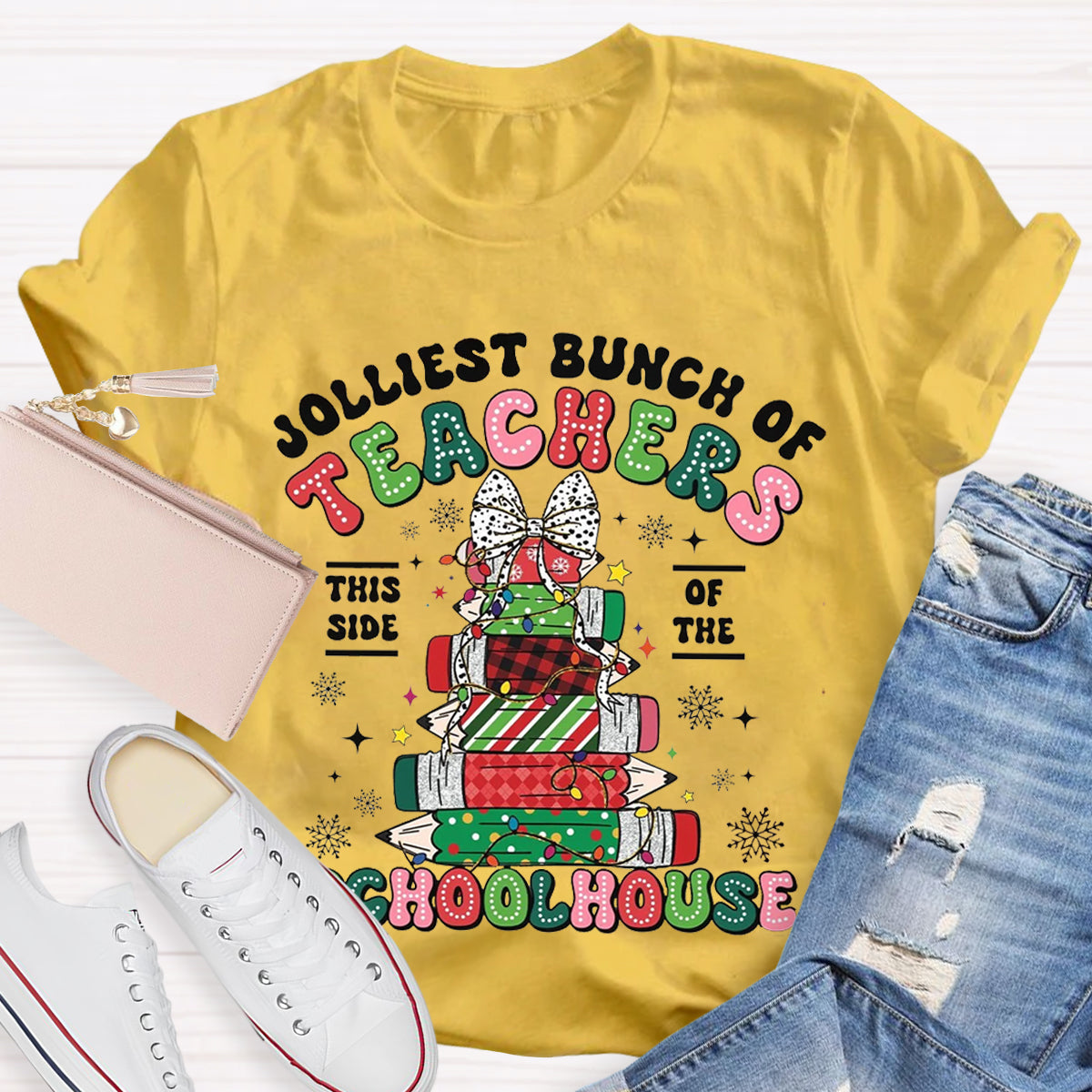 Jolliest Bunch of Teachers Teacher T-Shirt