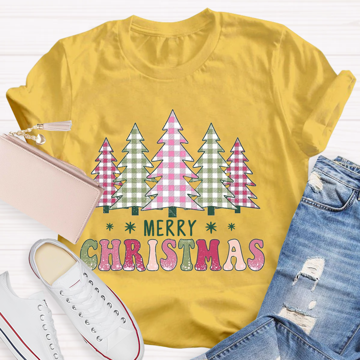 Coquette Merry Christmas Tree T-Shirt