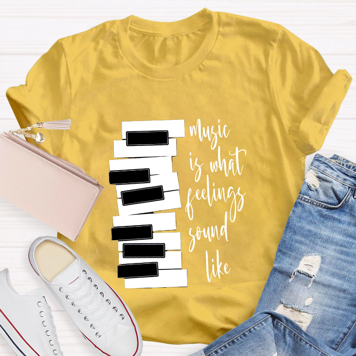 Music Is What Feelings Sound Like T-Shirt