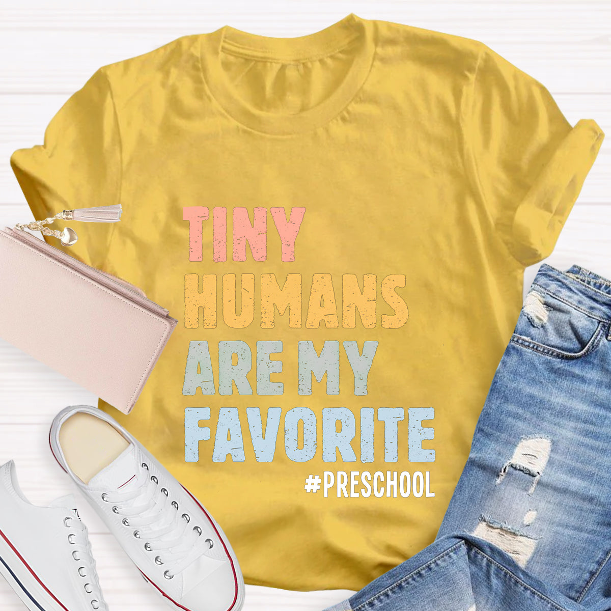 Personalized Grade Tiny Humans Are My Favorite T-Shirt