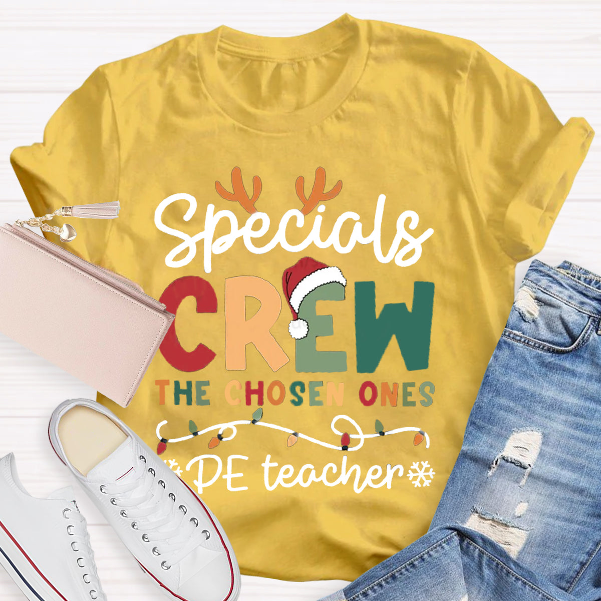 Personalized Subject Specials Crew The Choose Ones PE Teacher T-Shirt