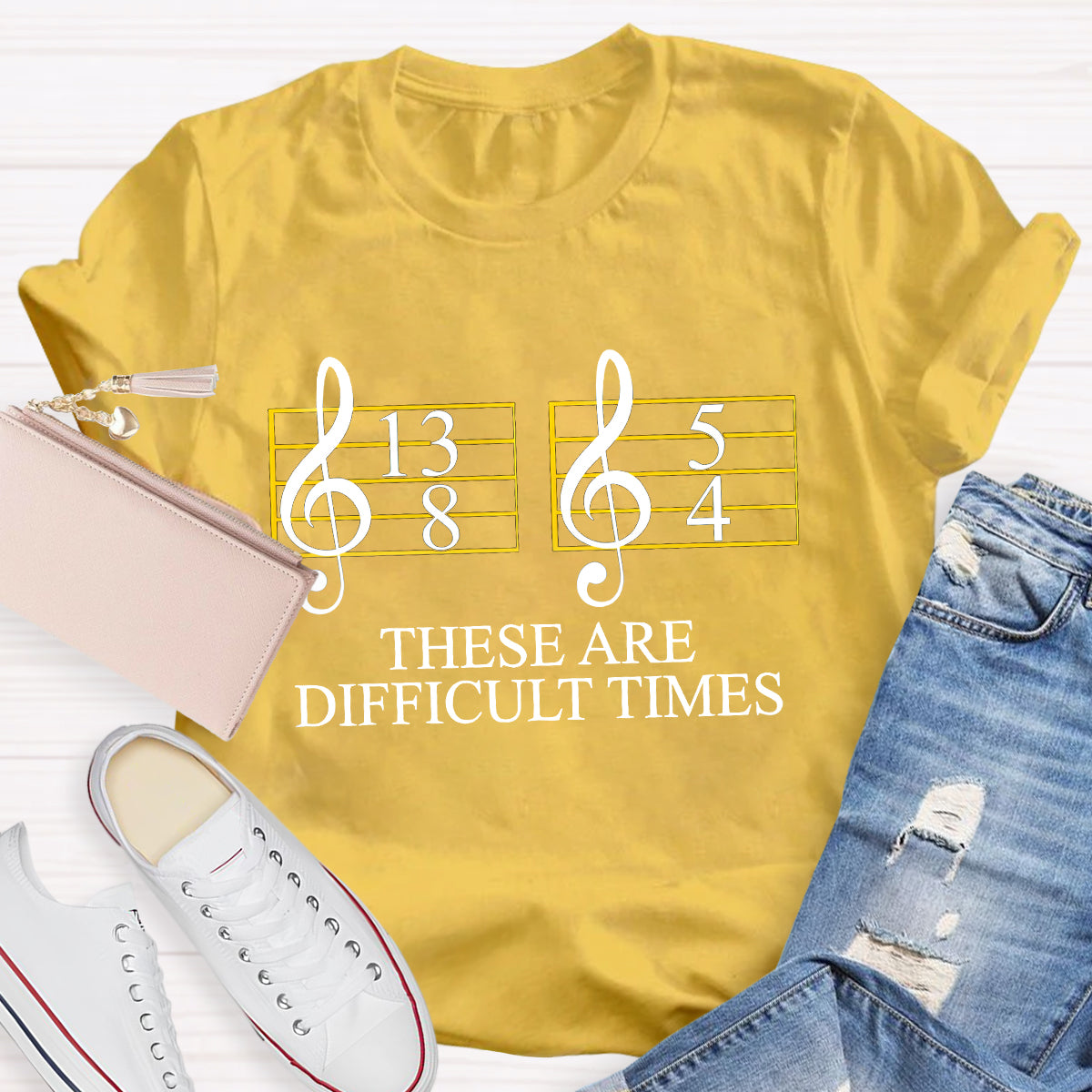 Music Difficult Times Music Teacher T-Shirt