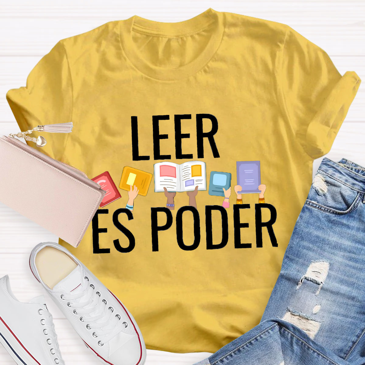 Leer Es Poder Spanish Teacher T-Shirt