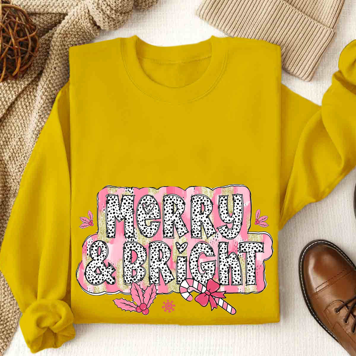 Merry & Bright Christmas Sweatshirt