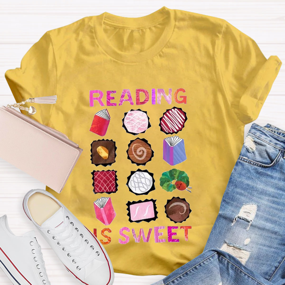 Reading Is Sweet Teacher T-Shirt