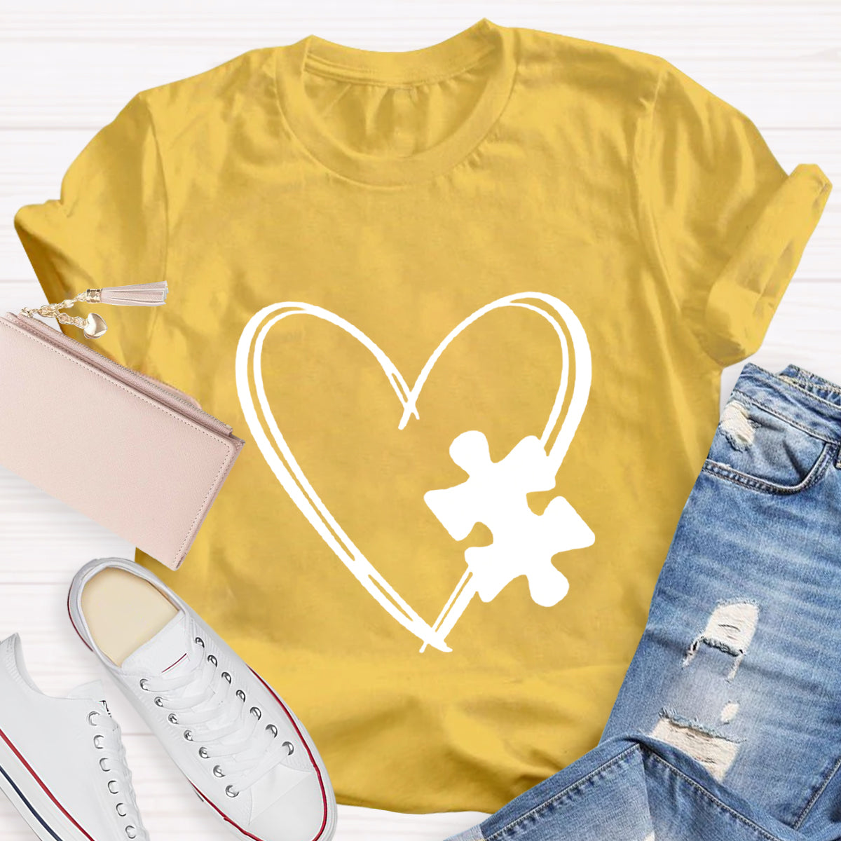 Puzzle Heart T-Shirt